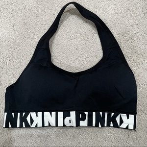 VS Pink halter sports bra
